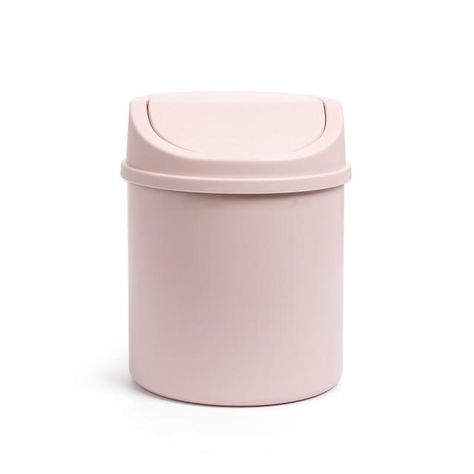 Handy desktop bin 170 x 130 mm white / grey / pink PP material