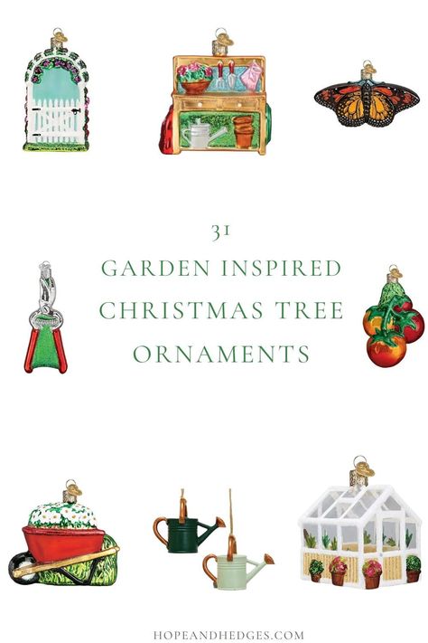 LOVE this roundup of Garden Inspired Christmas Ornaments. If you're looking for gardener gifts this holiday season, these are perfect. If you have a green thumb or are a garden enthusiast, these gardener Christmas ornaments are just the cutest. These are some of our favorite gardener Christmas gift ideas! Outside Fall Decorations, Garden Christmas Decor, Gardener Gifts, Themed Christmas Tree, Hummingbird Ornament, Christmas Trees For Kids, Winter Planter, Winter Activities For Kids, Garden Christmas