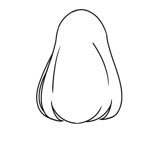 Messy Gacha Club Hair, Gacha Hair Base Bangs, Gacha Back Hair Base, Hair Drawing From Behind, Curtsy Pose Reference Drawing, Gacha Bangs Base, Hair Simple Drawing, Gacha Base Hair, Gacha Life Hair Base