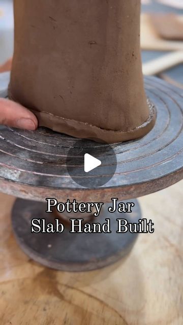 Pottery Art Zone on Instagram: "Pottery Jar using slab hand built technique. 
Join us to learn more 🔽
. 
. 
For reservations check bio for website or dm us 
. 
. 
video made 
@ceramicaceliamartins
.
#PotteryClasses
#potteryartzone
#slabhandbuilt 
#potteryjar
#ceramics 
#pottery 
#zamalekcairopotteryart 
#cairoegypt 
#ksa #uae #Kuwait" Pottery Projects, Pottery Jar, Pottery Classes, Ceramic Jars, Ceramics Pottery, Pottery Ideas, Clay Projects, Hand Built, Kuwait