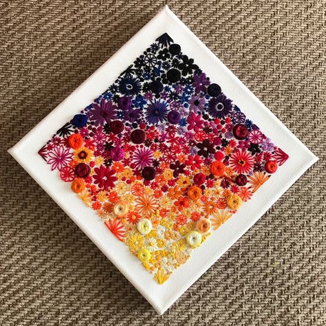 Paint And Stitch Canvas, Canvas Stitching Art Ideas, Paint Embroidery Canvas, Hand Embroidery On Canvas, Crochet Canvas Art, Embroidery On Painting, Needle Art On Canvas, Embroidered Canvas Art Diy, Embroider On Canvas