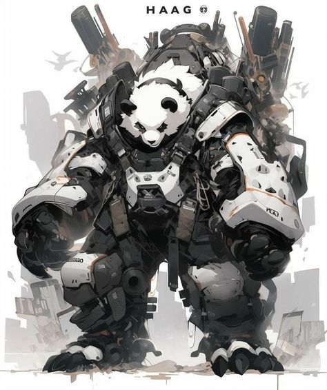 Sci Fi Battle, Robot Animal, Bookshelf Art, Cyborgs Art, Robot Concept, Cyberpunk Character, Power Armor, Mecha Anime, Gundam Art