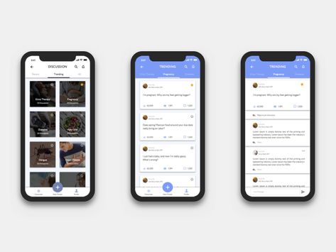 Discussion Forum Forum App Design, Ux Design Mobile, Task Manager, Forums Design, Mobile Ui Design, App Layout, Mobile App Ui, Application Design, App Ui Design