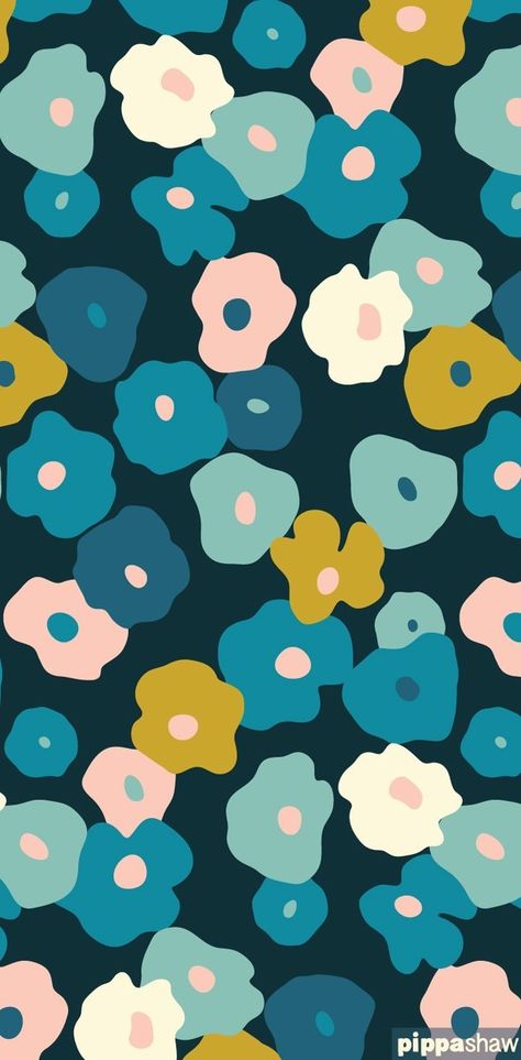 Flowers Pattern Illustration, Scandi Pattern, Flower Repeat Pattern, Nasturtium Flowers, Vintage Flower Pattern, Patterns Illustration, Floral Pattern Wallpaper, For Wallpaper, Apple Watch Wallpaper