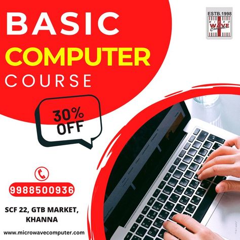 Basic Computer Course in Khanna Basic Computer Course, Computer Course, Basic Computer, Ms Powerpoint, Computer Class, Coaching Classes, Ms Excel, Ms Word, Coaching