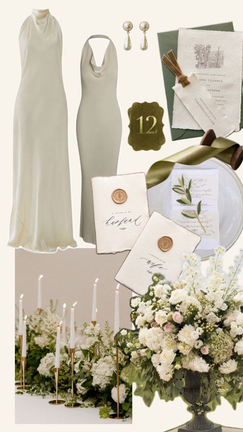 Sage green, ivory, and velvet wedding theme Velvet Wedding, Minimal Wedding, Ivory Wedding, Wedding Themes, Wedding Theme, Sage Green, Velvet, Green