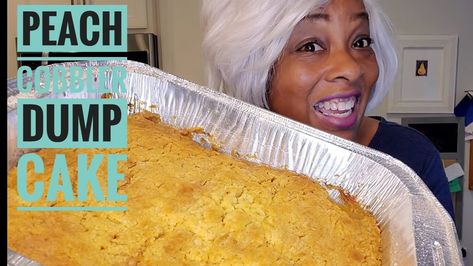 (EASY) PEACH COBBLER DUMP CAKE |TAMAR BRAXTON'S RECIPE @TamarBraxton| Southern Style - YouTube Cobbler Dump Cake, Slow Cooked Lamb Shanks, Peach Cobbler Dump Cake, Easy Peach Cobbler, Southern Peach Cobbler, Blue Bell Ice Cream, Peach Dump Cake, Peach Cobbler Easy, Sanaa Lathan