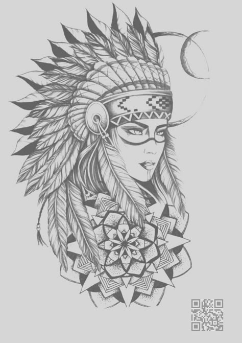 Aztec Worrier Tattoo, Headdress Tattoo Female, Head Dress Tattoo, Back Tattoos For Women Unique, Native Indian Tattoos, Inside Bicep Tattoo, Forearm Tattoo Girl, Bicep Tattoo Women, Back Tattoos For Women