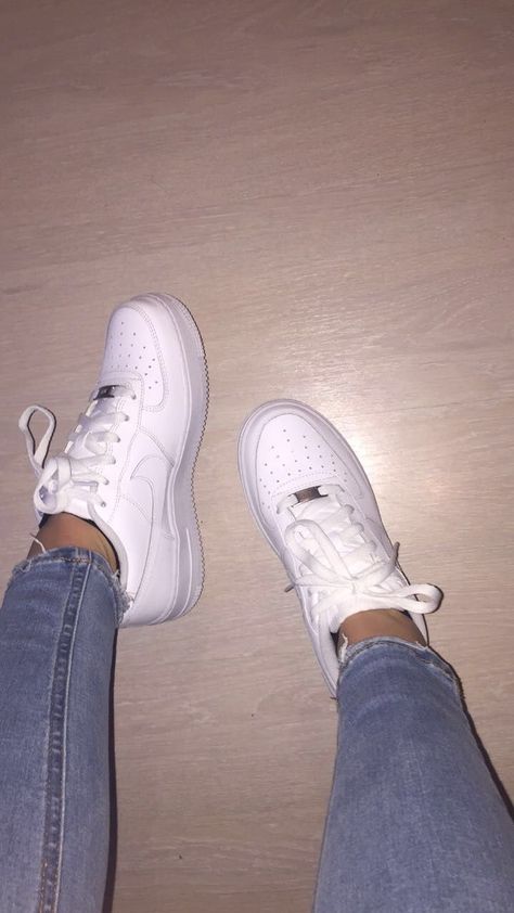 SheSoBoujiee 💎💦🍃 Nike Air Force 1, White Sneakers, Air Force 1, Tennis Shoes, Nike Air Force, Air Force, Nike Air, Force, Tennis