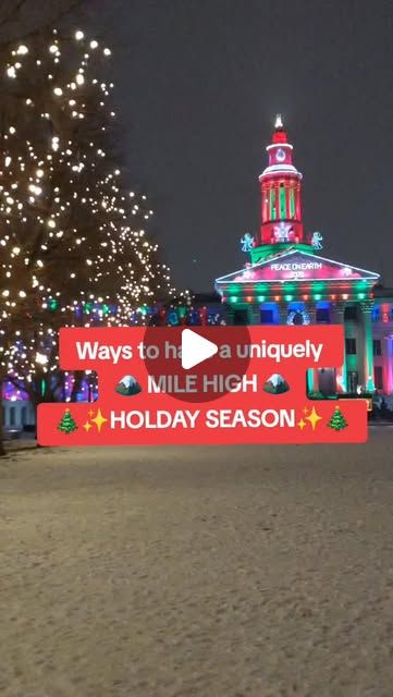 Patrick Garrett on Instagram: "I truly believe that Denver is one of the best cities for the holidays, with tons of uniquely Mile High ways to enjoy it! Here's a list of just a few of the unique ways to enjoy holiday spirit around the Denver metro! 🏔✨️🎄🏔

⛸️: Catch a @coloradoavalanche game while ice skating at @mcgregor_square

🎄: Admire dazzling lights of the Mile High Tree in Civic Center Park 

🍨: Pick up a fresh Christmas tree while indulging in a holiday scoop of @littlemanicecream

🍬: Indulge your sweet tooth while admiring one of the largest candy cane factories in America at @hammondscandies

🎡: Enjoy thrills and sparkling lights at @luminovaholidays at @elitchgardens

✨️: Admire the most beautifully decorated house in America at @hazardsgingerbreadhouse

🫖: Sip tea or coc House In America, Sip Tea, Houses In America, Center Park, Christmas At Home, Fresh Christmas Trees, Sparkling Lights, Civic Center, Mile High