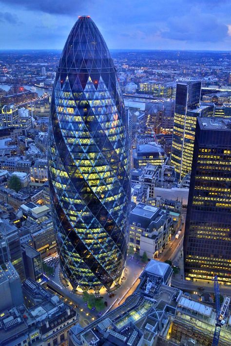 The Gherkin, London, England Gherkin London, Photos Of London, Skyscraper Building, The Gherkin, London England Travel, London Night, London Landmarks, England And Scotland, London Town