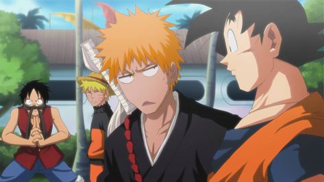 Anime Rules, Kurosaki Ichigo, Anime Bleach, Hitman Reborn, Gurren Lagann, Blue Exorcist, Naruto Wallpaper, Naruto Anime, Anime Crossover