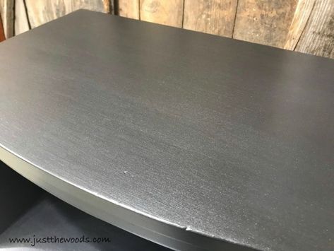 Metallic Furniture Paint, Silver Painted Furniture, Metallic Furniture, Metallic Painted Furniture, Silver Metallic Paint, Painted Dining Table, Shabby Chic Bedroom Furniture, Glamorous Furniture, Furniture Upcycle