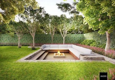 20 Outdoor Sunken Fire Pit Ideas - 164 Fun Garden Art, Whimsical Garden Art, Backyard Garden Landscape, Bird Bath Garden, Garden Junk, Backyard Fire, Backyard Garden Design, Backyard Fences, Fire Pit Backyard