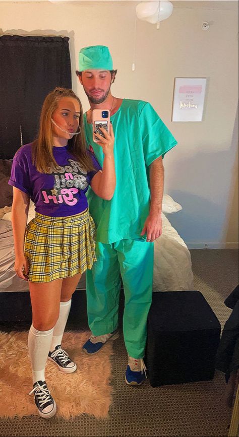 Darla Costume Finding Nemo, Dentist Costume, Darla Finding Nemo, Creative Costume Ideas, Finding Nemo Costume, Nemo Costume, Creative Halloween Costume Ideas, Creative Costume, Halloween Costume Ideas For Couples