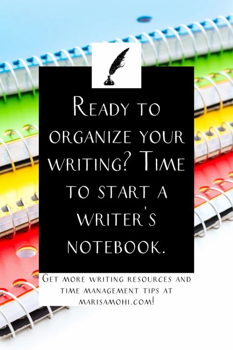 Organize Writing Ideas, Writers Notebook Set Up, Organizing Writing Ideas, Writers Binder, Writing Notebook Ideas, Writing Organization Ideas, Writers Notebook Ideas, Author Notebook, Writer Notebook