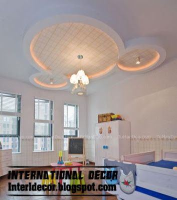 Gysump Board Ceiling, Jepson Board Decoration, Children Room Ceiling Design, Jepson Board, Gebsen Board Design, Modern Gypsum Ceiling, Kids Ceiling, Latest False Ceiling Designs, Room Design Luxury