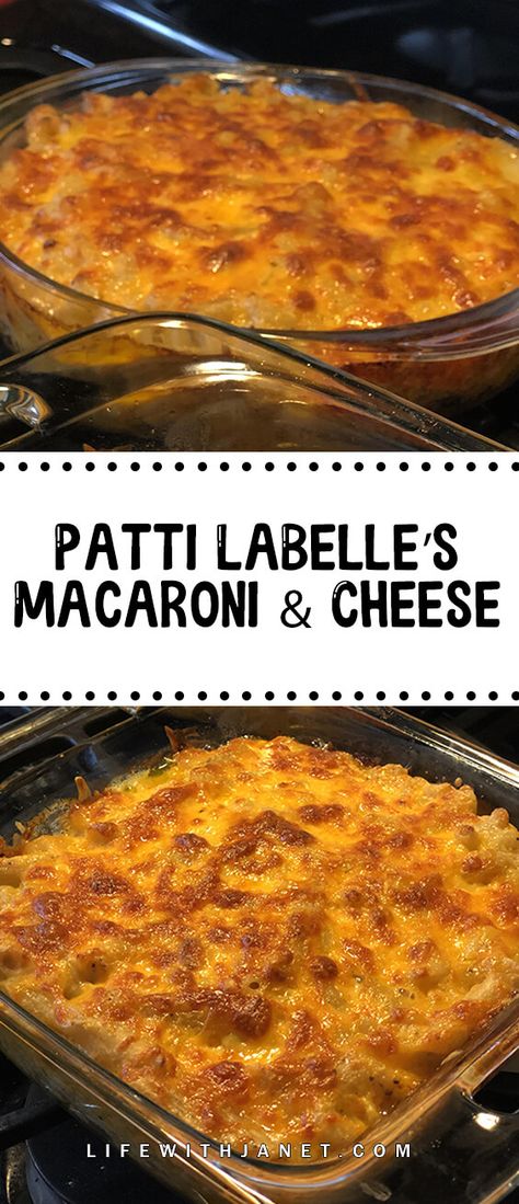 Patti Labelle Mac And Cheese Recipe, Mac And Cheese Recipe Patti Labelle, Cooked Macaroni Recipes, Pattie Labelle Mac And Cheese, Soul Food Macaroni And Cheese, Patty Labelle Mac And Cheese, Baked Mac And Cheese Recipe Southern, Patti Labelle Mac And Cheese, Bake Macaroni And Cheese