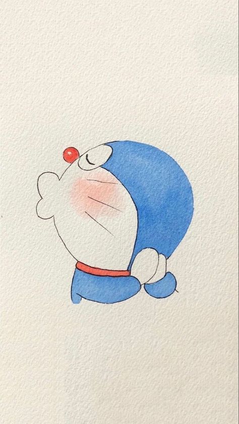 Doraemon Cartoon Drawing Easy, Doraemon Cute Drawing Easy, Doremon Doodle Art, Doraemon Cute Drawing, Doraemon Sketch, Doraemon Painting, Doraemon Drawing, Pencil Sketches Easy, Doremon Cartoon