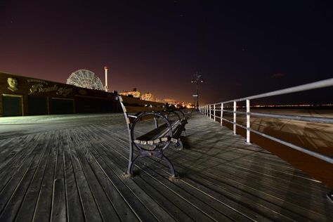 coney island Boardwalk At Night, Island Night, Winter In New York, God's Promises, Beach Night, Life Board, Island House, Taylor Swift Songs, Coney Island