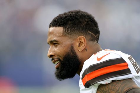 Obj Haircut, Odell Beckham Jr Hair, Blonde Hair Fade, Odell Beckham Jr Haircut, Marlon Humphrey, Beard Ideas, Boys Fade Haircut, Waves Hairstyle Men, Fade Haircut Curly Hair