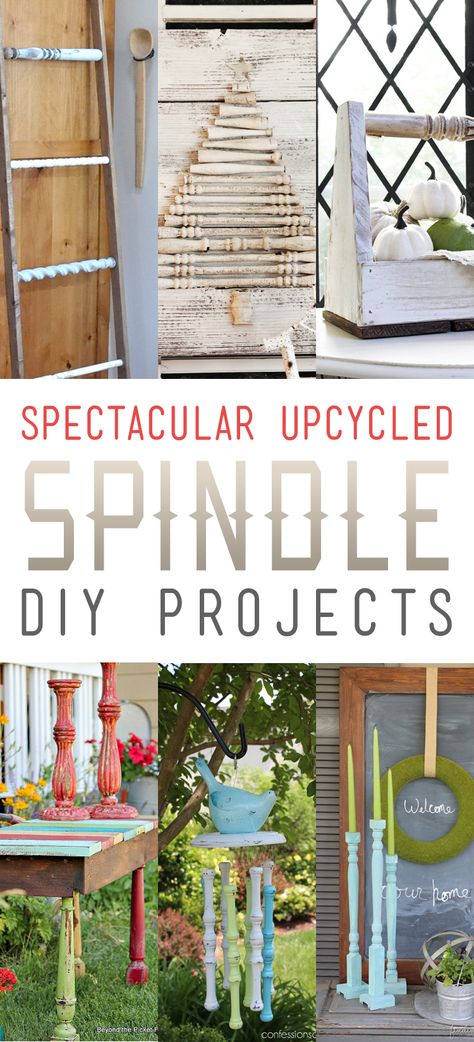 Spectacular Upcycled Spindle DIY Projects - The Cottage Market Spindle Crafts, Stair Spindles, Cottage Market, Dekor Diy, Diy Holz, Popular Woodworking, Interior Design Diy, Upcycled Crafts, The Cottage