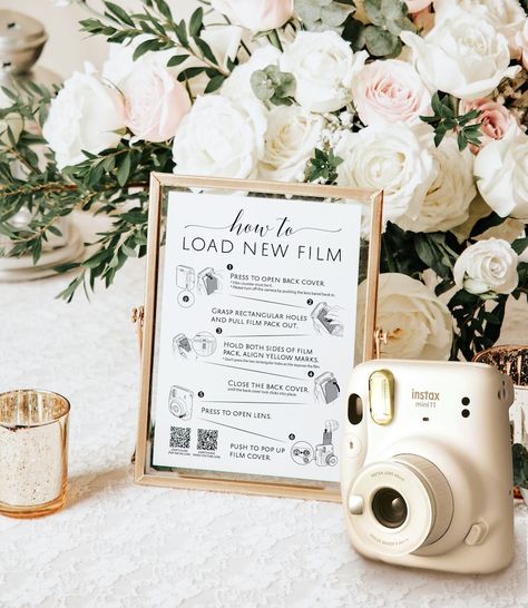 Wedding Guest Book Ideas, Polaroid Wedding, Guest Book Ideas, Instax Mini 9, Polaroid Guest Book, Instax Camera, Fuji Instax, Instax Photos, Wedding Reception Signs