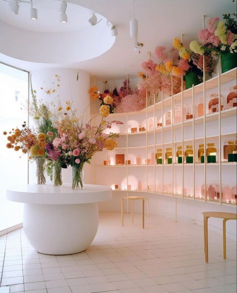 Floral Studio Work Spaces, Small Flower Shop Interiors, Flower Shop Interiors Design Florists, Modern Flower Shop, Florist Shop Interior, Gift Shop Interiors, Flowers Market, Flower Shop Interiors, Florist Studio