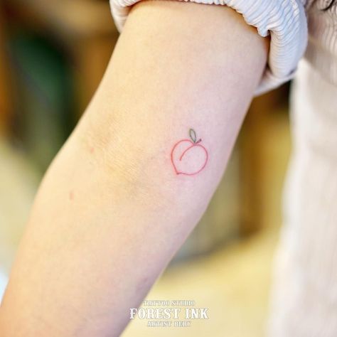 Peach Tattoo, Small Images, Peach Pit, Abstract Images, Infinity Tattoo, Tattoo Studio, Jesus Fish Tattoo, Cool Tattoos, Small Tattoos