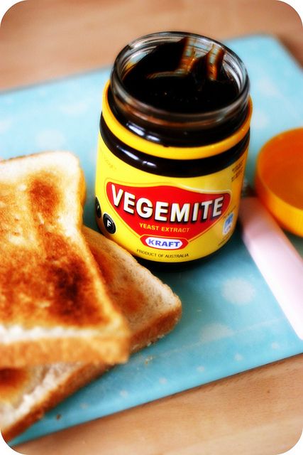 Vegemite- It's disgusting. Until you keep eating it. Then it's addicting. And rich in Vitamin B12. Australian Icons, Aussie Food, Iconic Australia, Australian Food, Australia Day, Food Tours, South Australia, Pavlova, Australia Travel