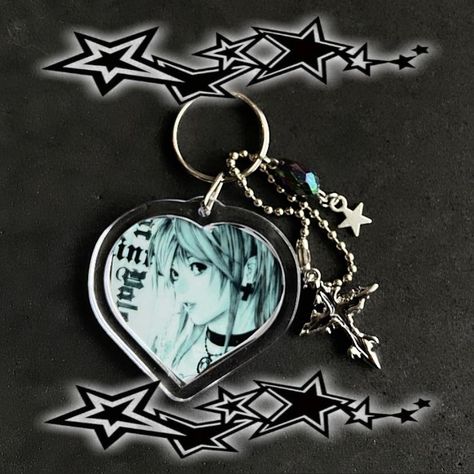 ☆ cyber misa keychain ☆

double sided misa misa... - Depop Misa Amane, Silver Key, Roblox Funny, Keychain Design, Cross Charms, Silver Cross, Bags And Purses, Key Ring, My Stuff