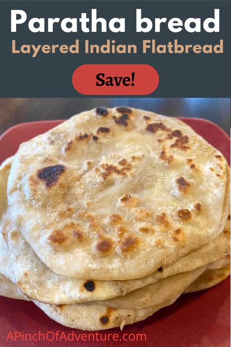 Parota Recipe, Indian Paratha, Parotta Recipe, Paratha Bread, Indian Bread Recipes, Savory Bread Recipe, Indian Flatbread, Flatbread Recipe, Tasty Bread Recipe