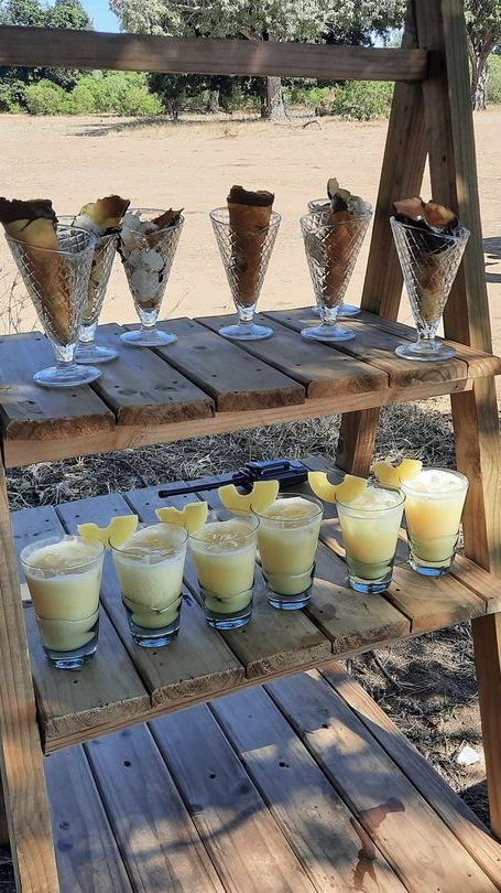 A tasty treat stop in the bush during our game drive 🍨🍹 #pinacolada #icecream #snackideas #tasty #treats Safari Game, Best Chef, The Bush, Tasty Treats, Pina Colada, Mouth Watering, Yummy Treats, Ice Cream, Chef