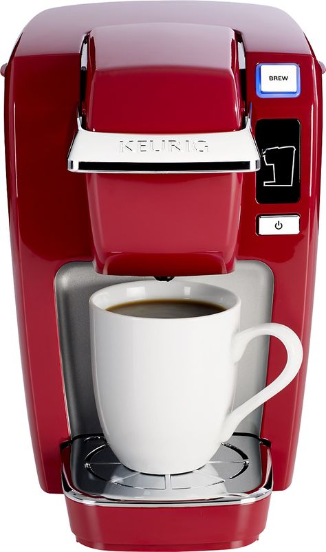 Keurig - Keurig K-Mini K15 Single-Serve K-Cup Pod Coffee Maker, Red - Red Miele Coffee Machine, Italian Espresso Machine, K Cup Coffee Maker, Keurig Mini, Keurig Coffee Maker, Single Cup Coffee Maker, Nitro Coffee, Espresso Machine Reviews, Capsule Coffee Machine