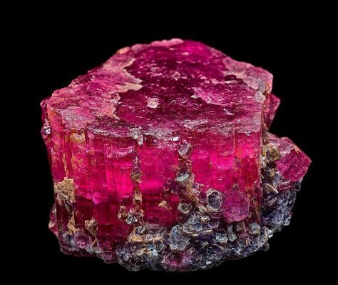 Pink Tourmaline FROM Stewart Mine, Tourmaline Queen Mountain, Pala, Pala District, San Diego Co., California, USA Credit: Am Mizunaka FMF Pretty Rocks, Beautiful Rocks, Mineral Stone, Rocks And Gems, Minerals And Gemstones, Precious Gems, Gems And Minerals, Crystal Gems, Crystals Minerals