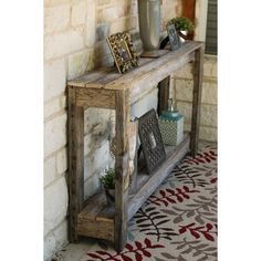 Farmhouse Sofa Table - Overstock - 25602394 in 2021 | Rustic sofa tables, Wood sofa table, Diy sofa table Sofa Table Diy, Farmhouse Sofa Table, Rustic Sofa Tables, Sofa Console Table, Farmhouse Sofa, Wood Sofa Table, Sell Ideas, Rustic Sofa, Sofa Console