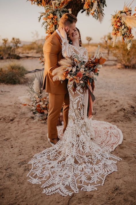 Desert Sage Bohemian Bridal Shoot in Joshua Tree - Hey Wedding Lady Boho Desert Elopement, Desert Boho Wedding Decor, Winter Boho Wedding Dress, Desert Wedding Dress, Joshua Tree Elopement, Arizona Elopement, Wedding Renewal, Boho Desert, Joshua Tree Wedding