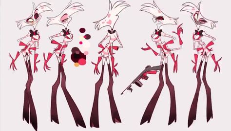 Vivziepop Livestream - Angel Ref Sheet Hazbin Hotel Charlie, Hotel Trivago, Vivziepop Hazbin Hotel, Arte Sketchbook, Poses References, Hotel Style, Character Sheet, Hotel Art, 영감을 주는 캐릭터