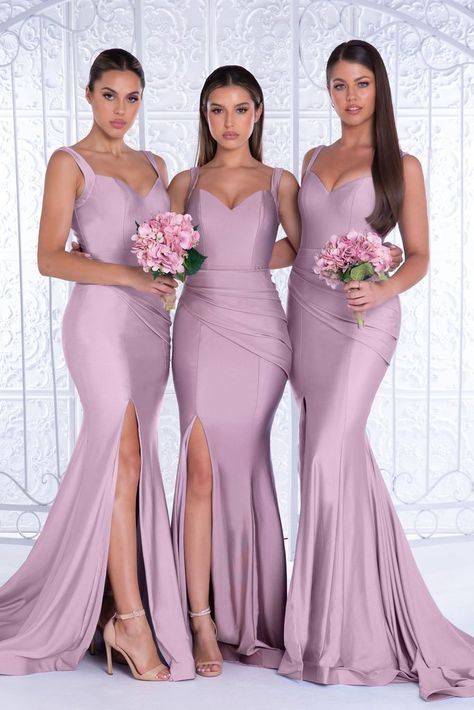 Fitted Prom Dresses Long, Bridesmaid Dresses Long Blue, Mermaid Long Bridesmaid Dresses, Dress Dinner, Portia And Scarlett, Formal Prom Dresses Long, Mermaid Bridesmaid, Custom Bridesmaid Dress, Mermaid Bridesmaid Dresses