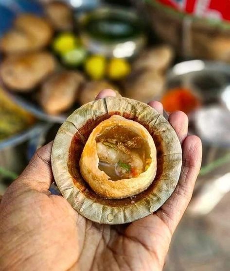 The widely popular treat is loved by all and is known by plenty of different names. For instance, Delhiites refer to it as 'Golgappa' while Mumbaikars call it 'Pani Puri'. In Lucknow, it is known as 'Paani Ke Batashe' whereas in Kolkata and eastern states it is called 'Puchka'. Types Of Snacks, Pani Puri, Mini Cakes Birthday, I Love You Pictures, Street Foods, Catering Services, Sharjah, Mini Cakes, Street Food