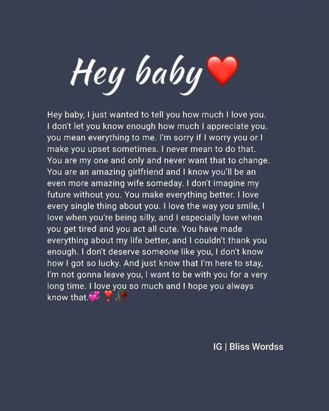 hay baby, how much i love you I Have The Best Girlfriend Quotes, Lovely Paragraph For Her, Love Quotes For Her Birthday, Birthday Love Quotes For Girlfriend, Love For Girlfriend Quotes, Cute Quotes For My Girlfriend, Birthday Lines For Girlfriend, Birthday Quotes For My Girlfriend, Birthday Love Letter For Her