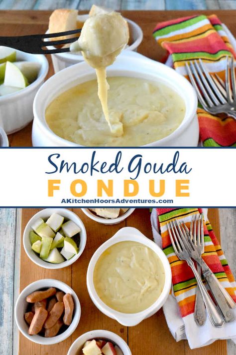 Gouda Cheese Fondue, Gouda Fondue, Easy Cheese Fondue, Cheddar Fondue, Fondue Dippers, Easy Fondue, Raclette Recipes, Beer Cheese Fondue, Fondue Dinner