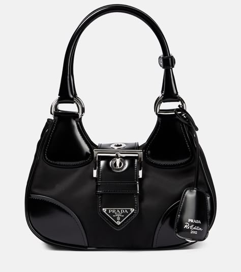 Prada Re Edition, Prada Shoulder Bag, Dream Bags, Nylon Tote Bags, Prada Bags, Pretty Bags, Nylon Tote, Black Shoulder Bag, Nylon Bag