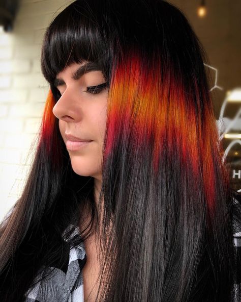 PULPRIOT HAIR SOUTH CAROLINA on Instagram: “Gotta love a fire prism ✨ . . Paint - @pulpriothair Strength - @brazilianbondbuilder Product - @amikapro Store - @saloncentric Tools-…” Prism Highlights, Awesome Pictures, Rainbow Hair, A Fire, Love A, South Carolina, Highlights, Hair Color, Long Hair Styles