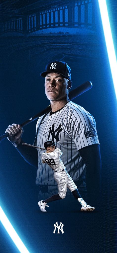 Baseball Wallpaper, Mlb Wallpaper, New York Yankees Logo, Yankees Logo, Aaron Judge, New York Yankees Baseball, Basketball Wallpaper, Sports Aesthetic, Yankees Baseball