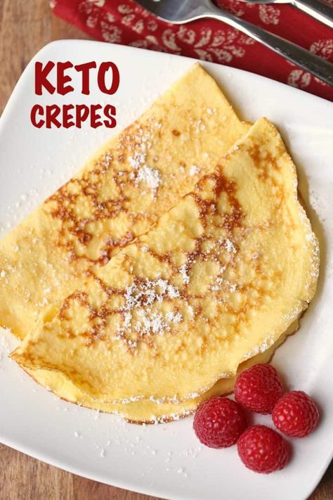 Coconut Flour Crepes, Gluten Free Crepes, Healthy Flour, Desayuno Keto, Coconut Flour Pancakes, Coconut Flour Recipes, Keto Pancakes, Crepe Recipes, Healthy Food Blogs