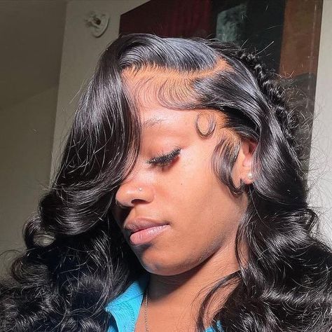 Soft Baby Hairs, Layers Wig, Wig Install, Full Frontal, Baby Hairs, Dope Hairstyles, Soft Baby, Lace Frontal, Baby Soft