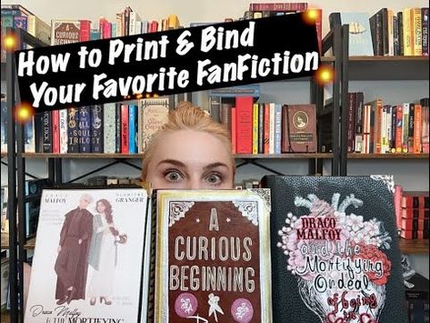 (1) Printing & Binding Your Favorite FanFiction - YouTube Fan Fiction Book Binding, Book Binding Fanfiction, Fanfiction Book Binding, Bookbinding Fanfiction, Binding Fanfiction, Book Binding Types, Library And Information Science, Book Binding Methods, Book Rebinding