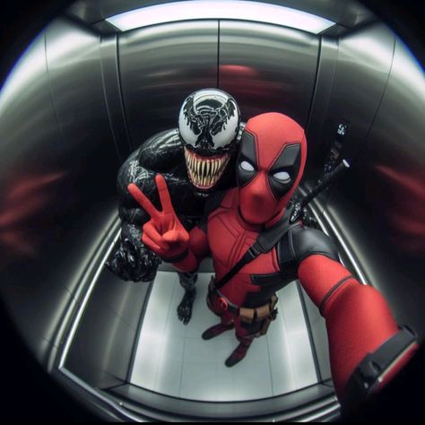 Venom Deadpool, Wojskowy Humor, Deadpool Funny, Deadpool And Spiderman, Deadpool Wallpaper, Image Swag, Spiderman Pictures, Swag Cartoon, Superhero Wallpaper