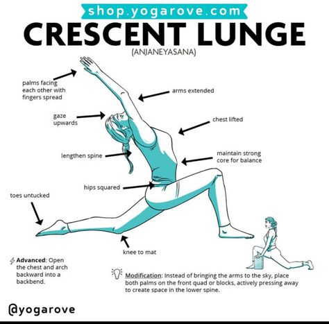 Crescent Lunge, Floor Exercises, Gentle Yoga, Sport Gymnastics, Relaxing Yoga, Teaching Yoga, Yoga Exercises, Strong Core, Floor Workouts